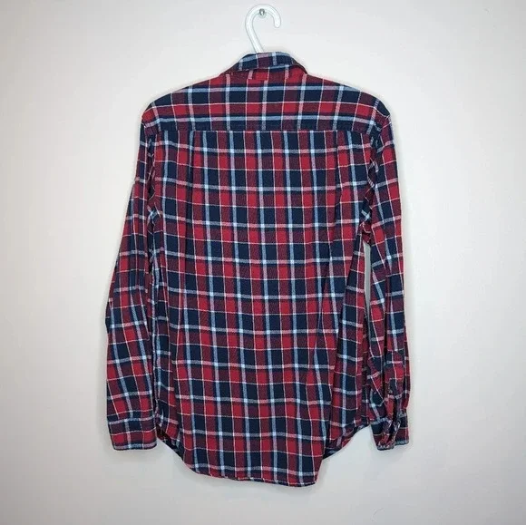 Blue Mountain Red & Blue  Collared Button Down Mens Medium - Picture 6 of 7